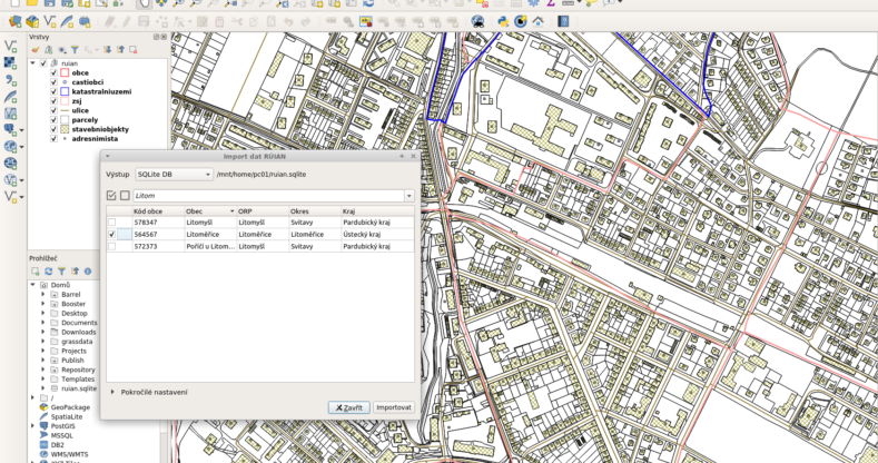 RÚIAN - praktická práce v registru